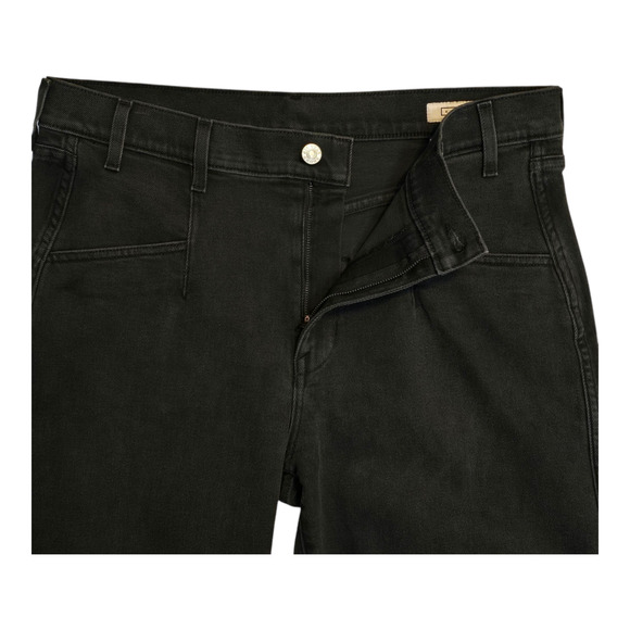 AYR Jeans Womens Size 33 Black Uni The Beat Barrel Cropped High-Rise Modern - Picture 6 of 10